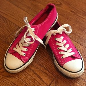 f.better • pink low top canvas sneaker